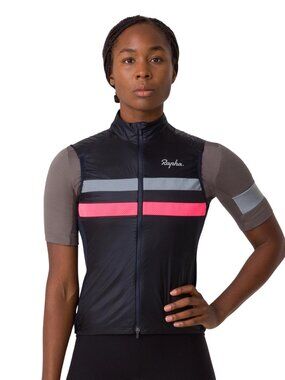 Rapha Womens Brevet Insulated Gilet - Navy and Pink